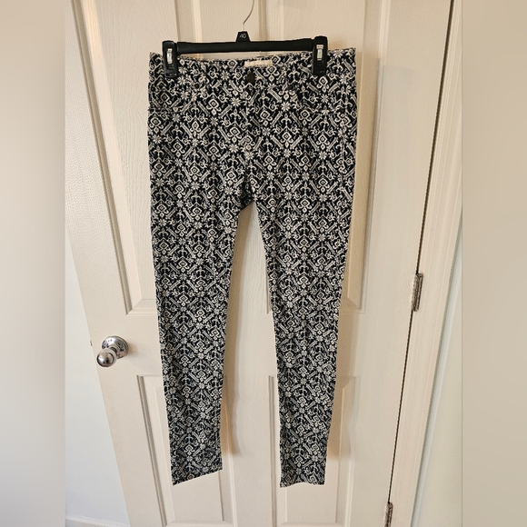 Ralph Lauren Denim & Supply Corduroy Skinny Pants Women's size 28 Blue Cream - Picture 1 of 4